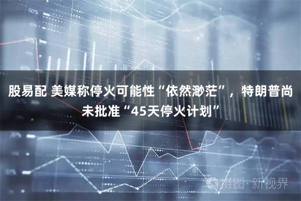 股易配 美媒称停火可能性“依然渺茫”，特朗普尚未批准“45天停火计划”